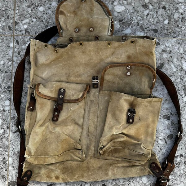 Vintage Military Bag Etsy