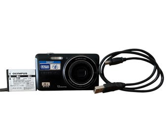 Olympus VG-110 Video Digital Camera Compact 12 MP 4X Wide Optical Zoom + Charger, Battery, 32mb Memory Card and Handstrap