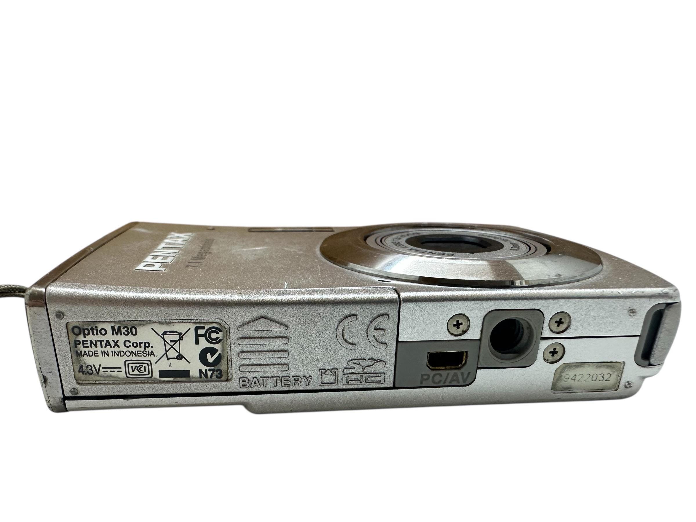 Pentax Optio M30 Digital Camera 7.1 MP 3X Optical Zoom Compact +