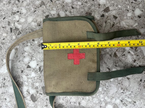 Vintage Military Field Medic First Aid Canvas Medical Rucksack