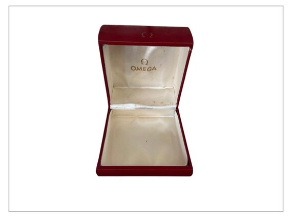 Vintage OMEGA Genuine Watch Empty Box Luxury Jewelry Red  display picture 3
