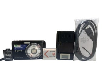 ブルー ソニー サイバーショット DSC-W80 • 7.2MP レトロデジタル
