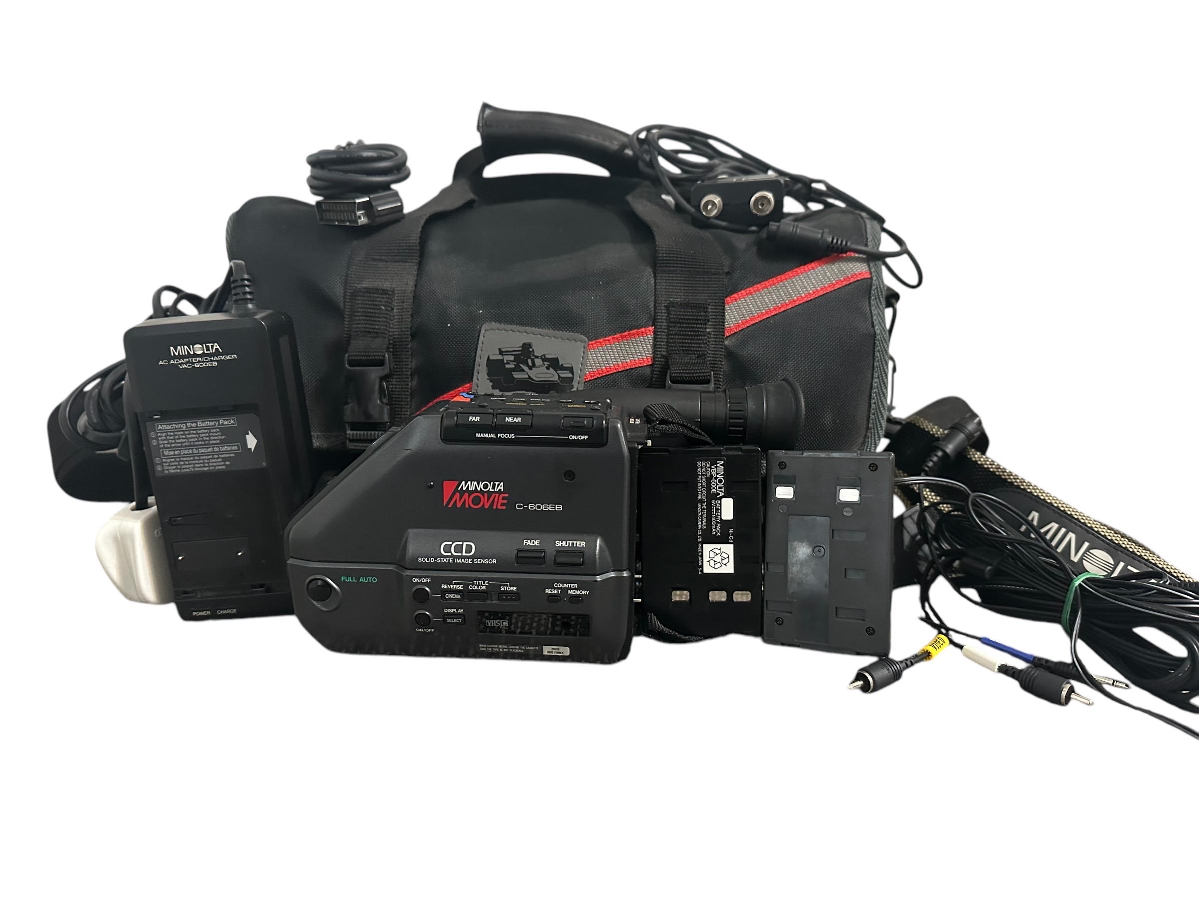 Vintage Minolta C 606eb Movie Digital Video Camera Recorder 6x