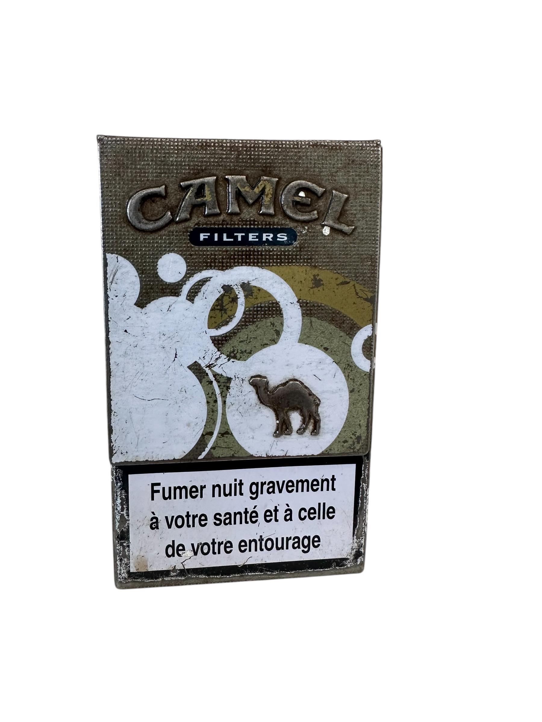 Vintage Unique Rare Camel Filters Cigarette Tin Metal Box Case