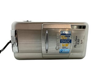 Canon Powershot S50 Silver is Digital Camera 5 MP 12x Optical Zoom