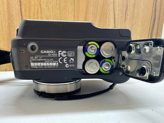 CASIO QV-4000 デジタルカメラ おまけ付　平成レトロ　ダイヤルに汚れ ジャンクコンデジ】330円 CASIO QV-4000 動作検証・作例