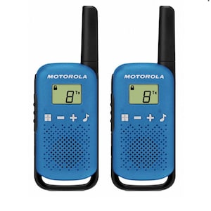 Lot of 2 Way Radio 4 Km MOTOROLA T42 16 Chanels Walkie Talkie Unique Pocket Walkie Talkies Blue Perfect Connection
