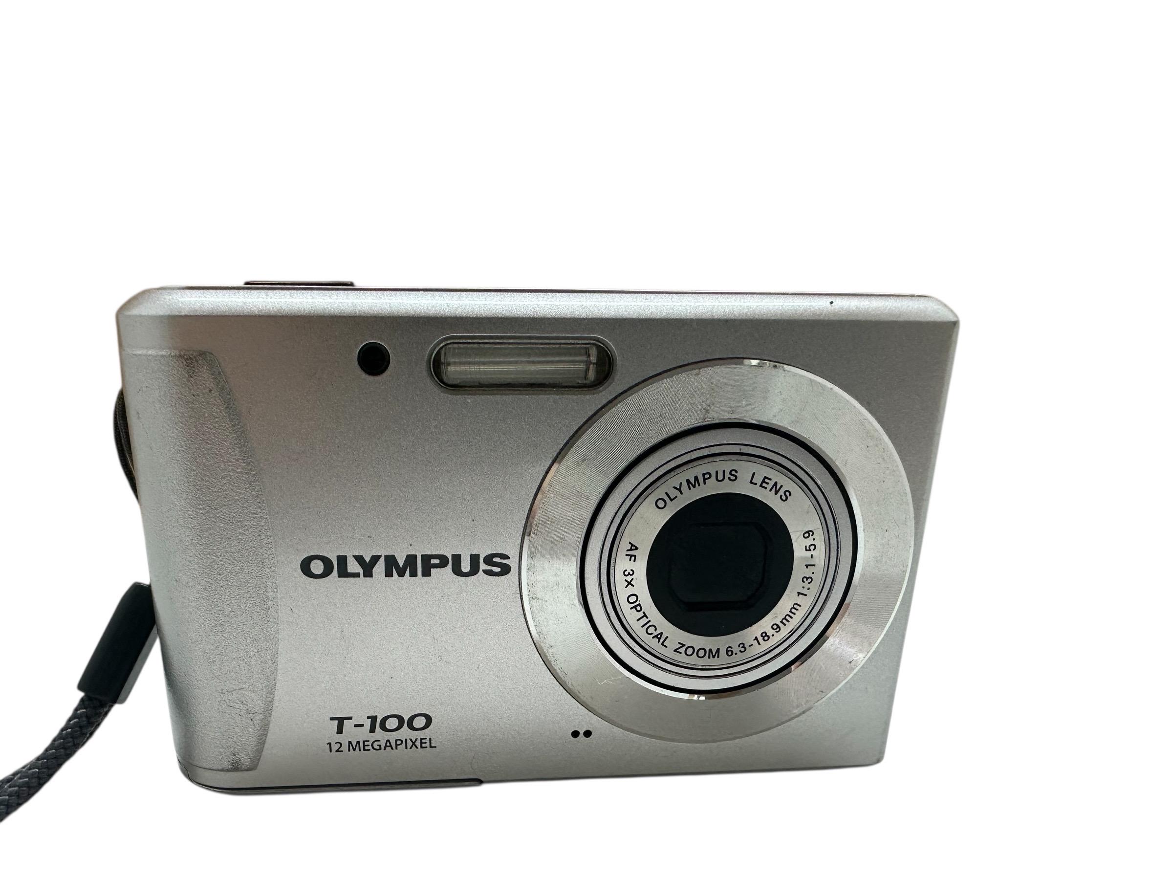 【動作OK】OLYMPUS T-100 コンパクトデジタルカメラ 本体 Olympus T-100 Digital Camera Ultracompact 12 MP 3x Optical Zoom