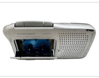 Professional Tamashi WD260 Voice Recorder Hi Lo Mic Tape Cassette Recording AA 1,5 Batteries Voice Activated System