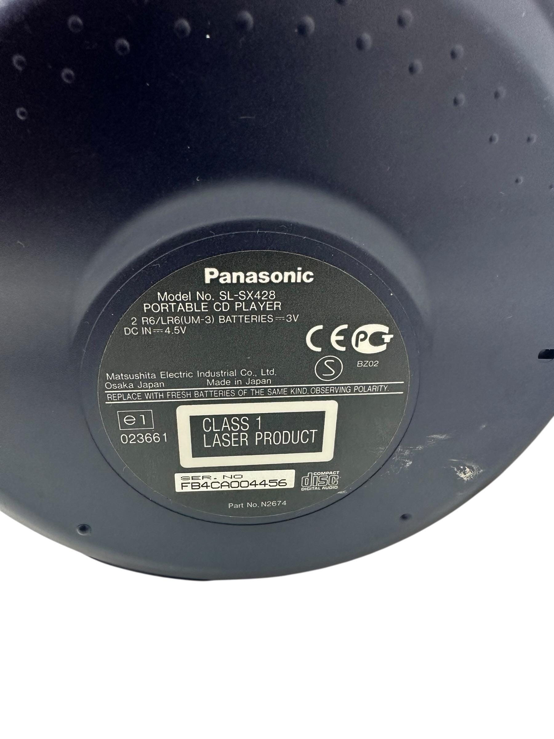 Vintage Rare Unique Panasonic SL-SX428 Portable CD Player MP3 Disc