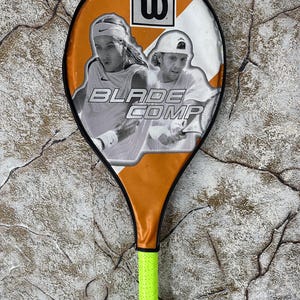 Professional Tennis Racquet Wilson Blade Comp Graphite Titanium System New Grip 3