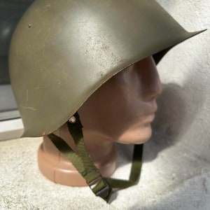 Elmetto militare d&#39;epoca, equipaggiamento da soldato dell&#39;esercito ceco, raro, straordinario, unico, 1960