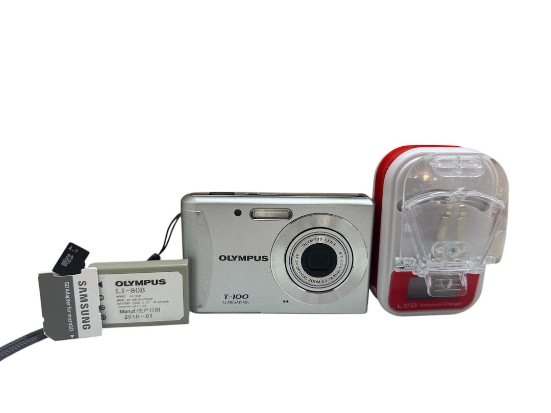Olympus T-100 Digital Camera Ultracompact 12 MP 3x Optical