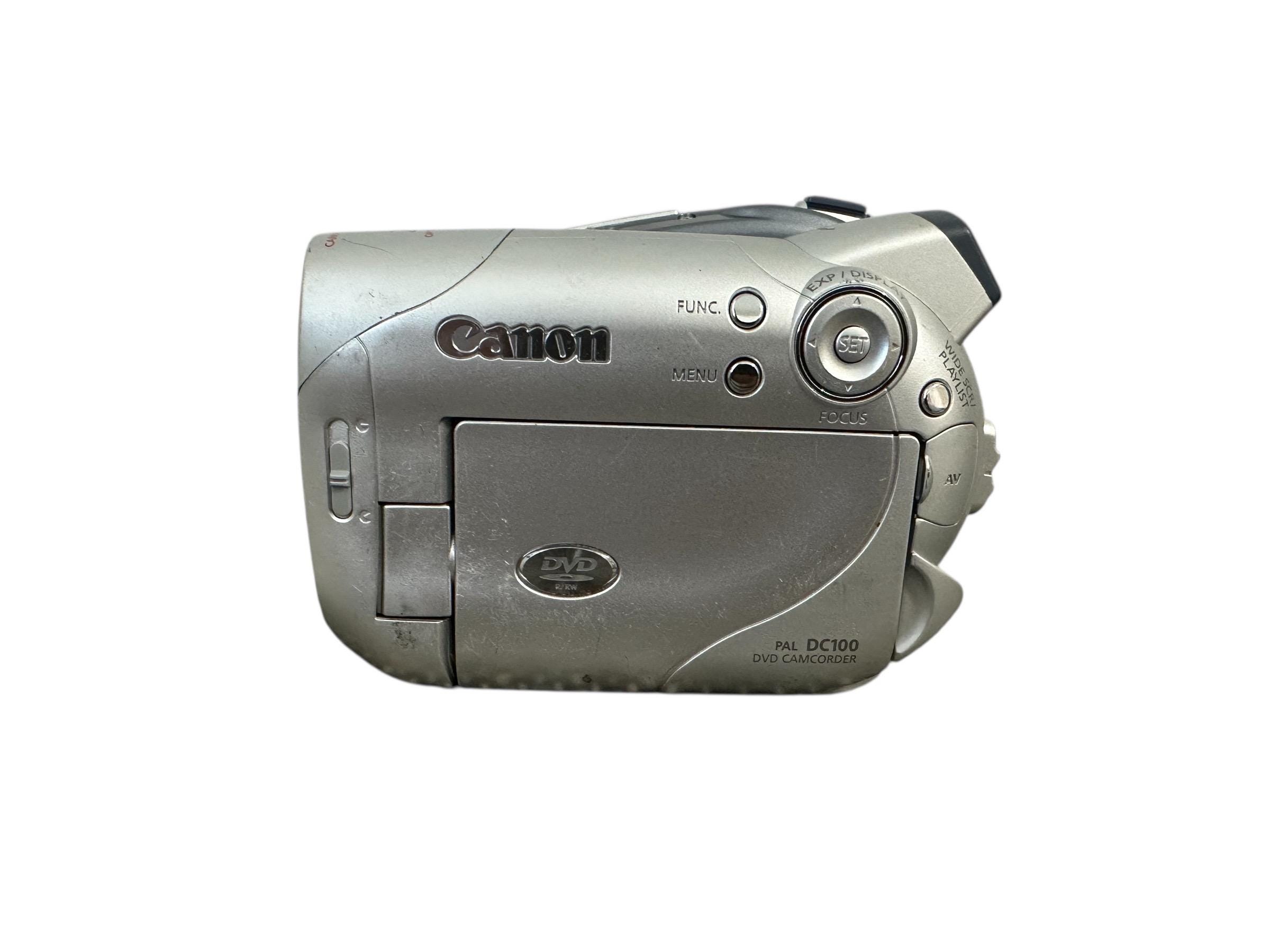 Vintage Canon DC100 DVD Camcorder Dolby Digital Handycam 25x