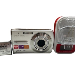 Pentax Optio L40 Digital Camera 8MP 3X Optical Zoom Compact Shake