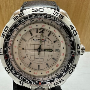 Watch Sector 490 Swiss Made Water Resist 100m Stainless Steel 