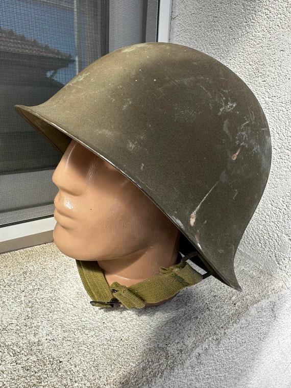 Vintage Military Helmet Mo F1 TTA Otan HR 1955 NATO French Army