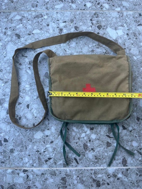 Vintage Military Field Medic First Aid Canvas Medical Rucksack
