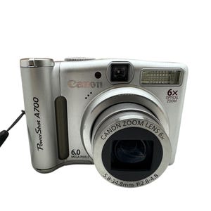 Canon Powershot A700 Silver Digital Camera Ultracompact 6 MP 6 X