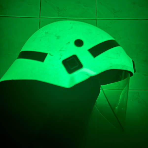 Vintage Military Unique Original FireFighter German M35 Fibreglass Helmet Schuberth Fluorescent Fire non-combustible