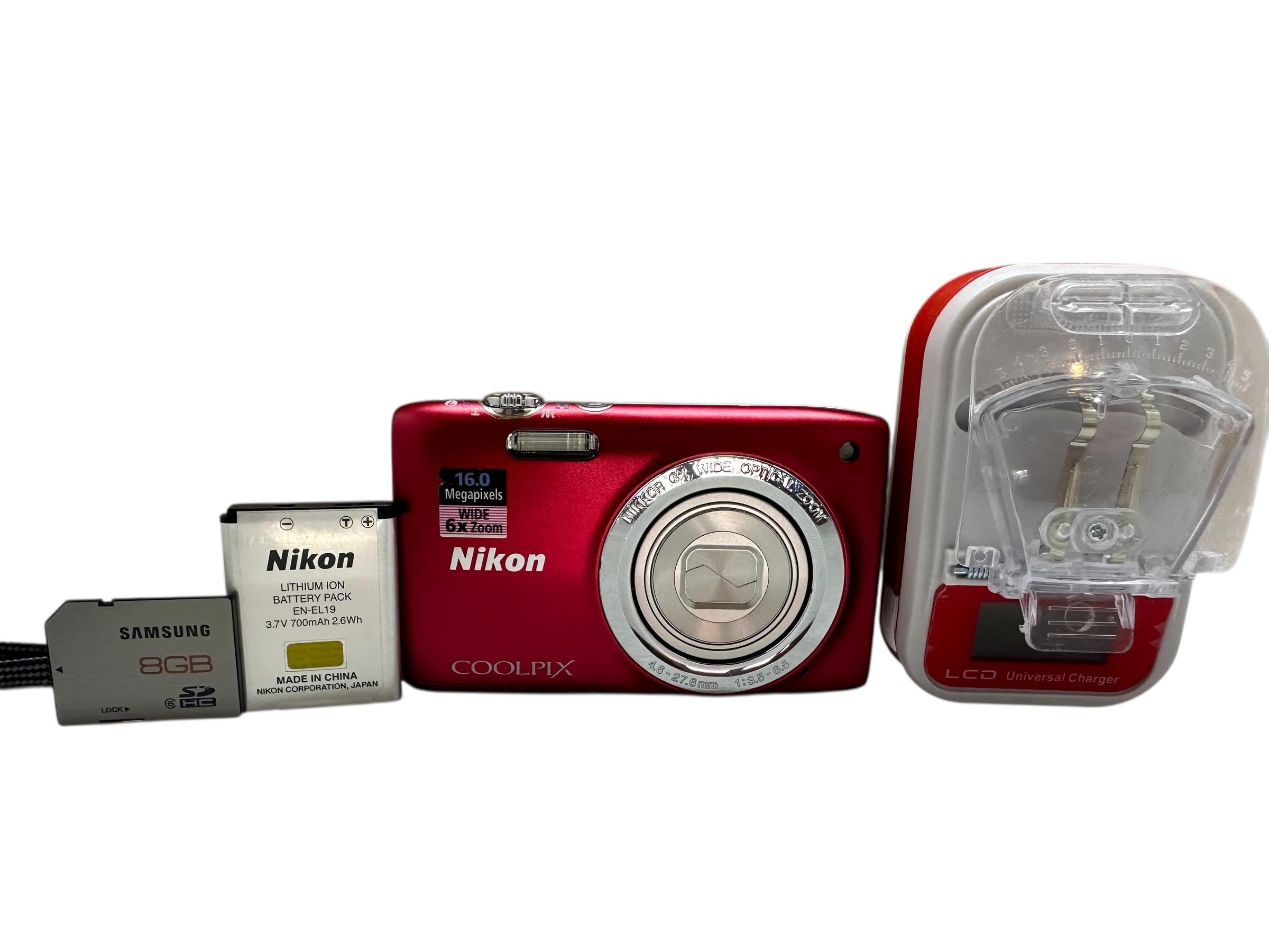 Nikon Coolpix S2700 Digital Camera Vibration Reduction 6x Wide