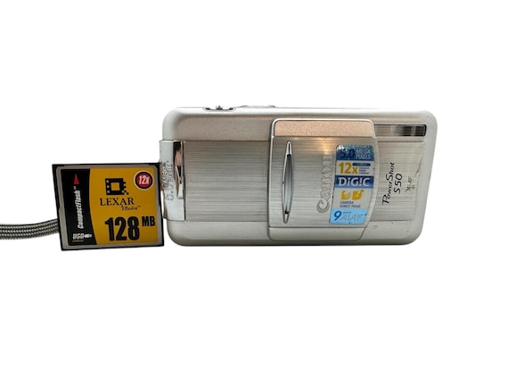 Canon Powershot S50 Silver is Digital Camera 5 MP 12x Optical Zoom