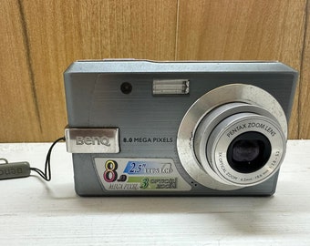 BENQ Dc E820 For Parts Or Not Working Digital Camera Compact 8 MP 3x Optical Zoom 2,5 inches Lcd