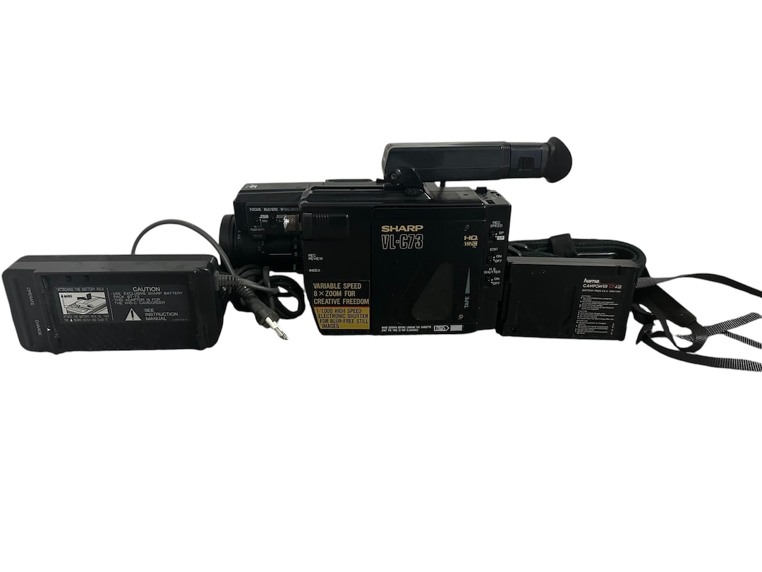 Professional Video Camera Sharp VL-C73 Camcorder Handycam 8x Zoom