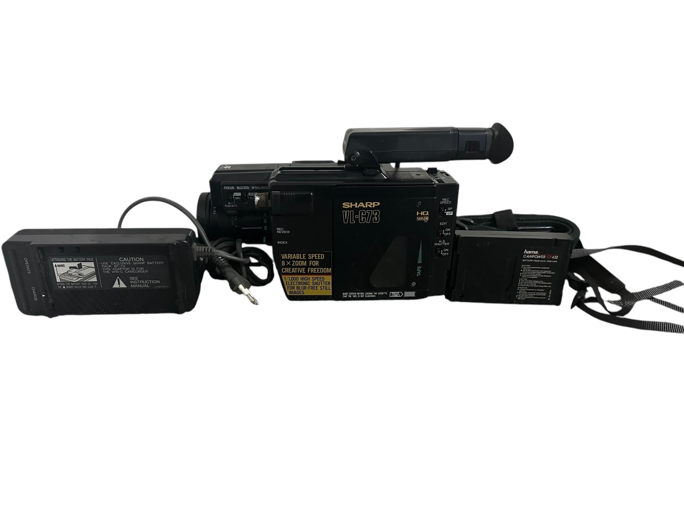 Professional Video Camera Sharp VL-C73 Camcorder Handycam 8x Zoom