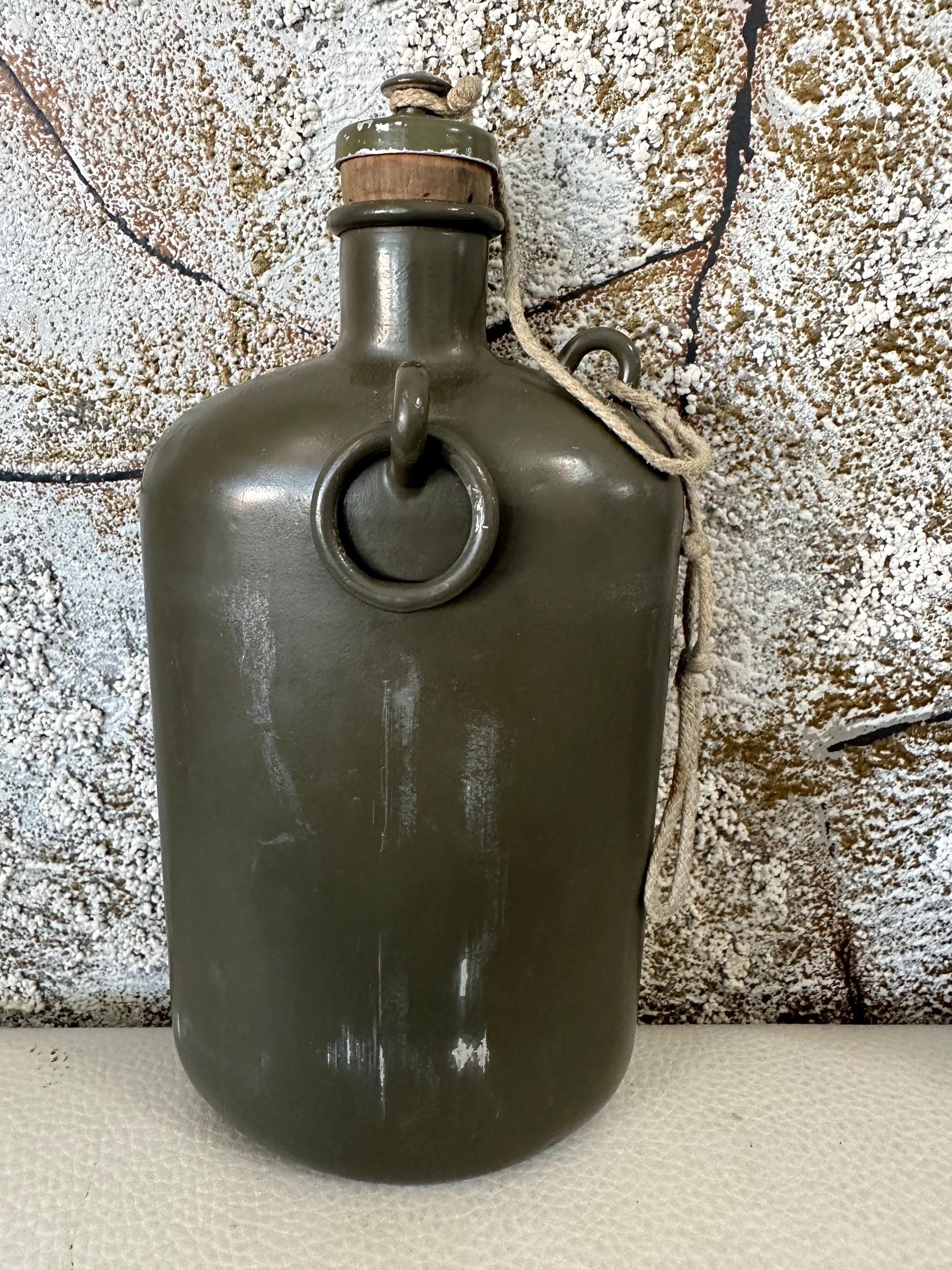 Vintage Military Army Original 1942 Very OLD Water Bottle and Cup