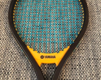 Raquette De Tennis Vintage Yamaha Composite Années 70 - Rouge & Blanc, Occasion