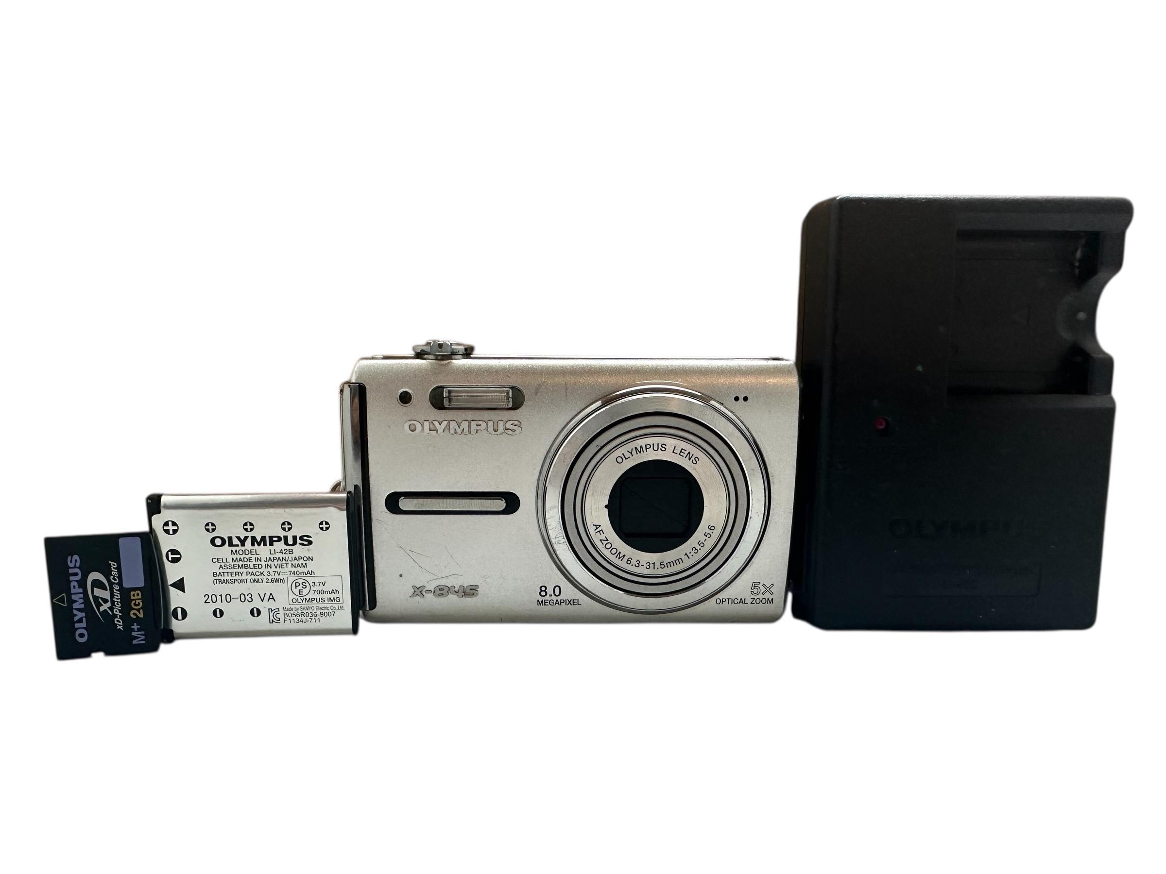 Olympus X-845 Digital Camera Ultracompact 8 MP 5X Optical Zoom