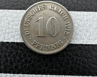 10 Pfennig 1915 Coin Monette Germany Very Old Collectible Deutsche Vintage