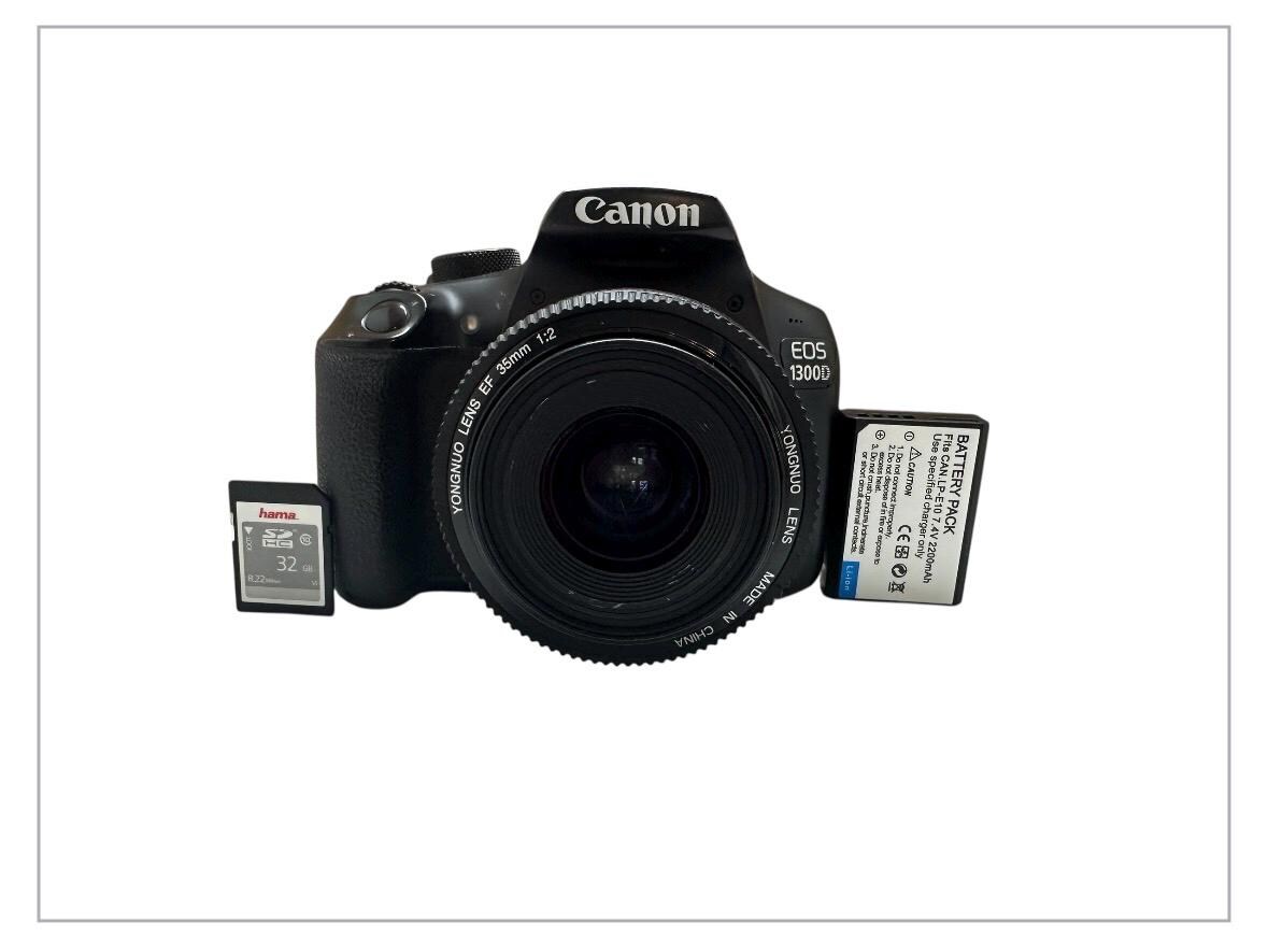 Professional Canon EOS 1300D Digital Camera 35 Mm 18 Mega Pixels