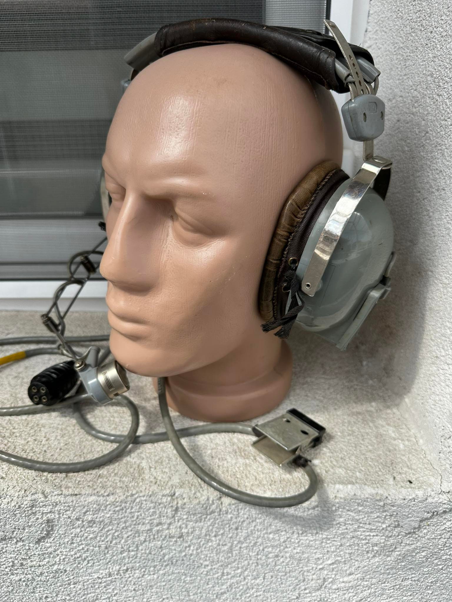 ヴィンテージ ミリタリー ELNO オールド パイロット ヘッドフォン