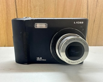 Digital Camera Hyundai L1033 10MP 3X Optical Zoom LCD Compact Black Metal