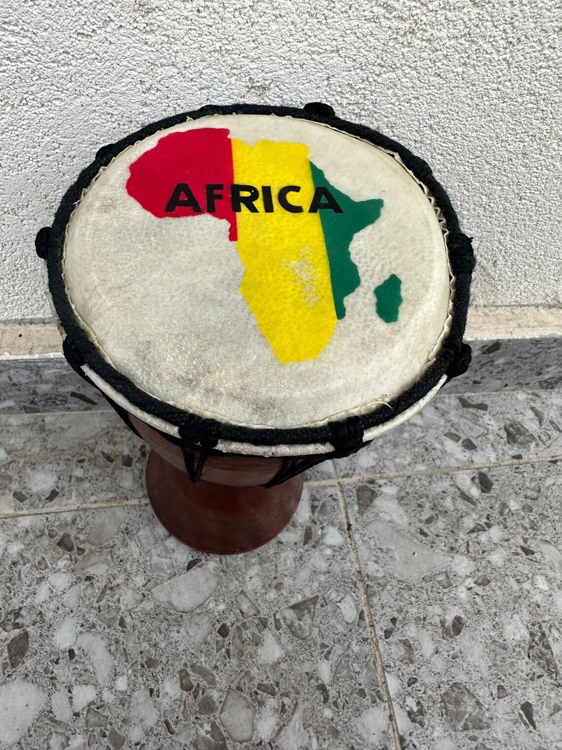 Traditional Musical Instrument Africa Tarambuka Music Collectors Bongo Drum African, foto 2 di 5