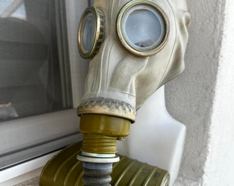 Vintage soviet Gas mask GP-5 USSR era 1980s Russian Gas mask