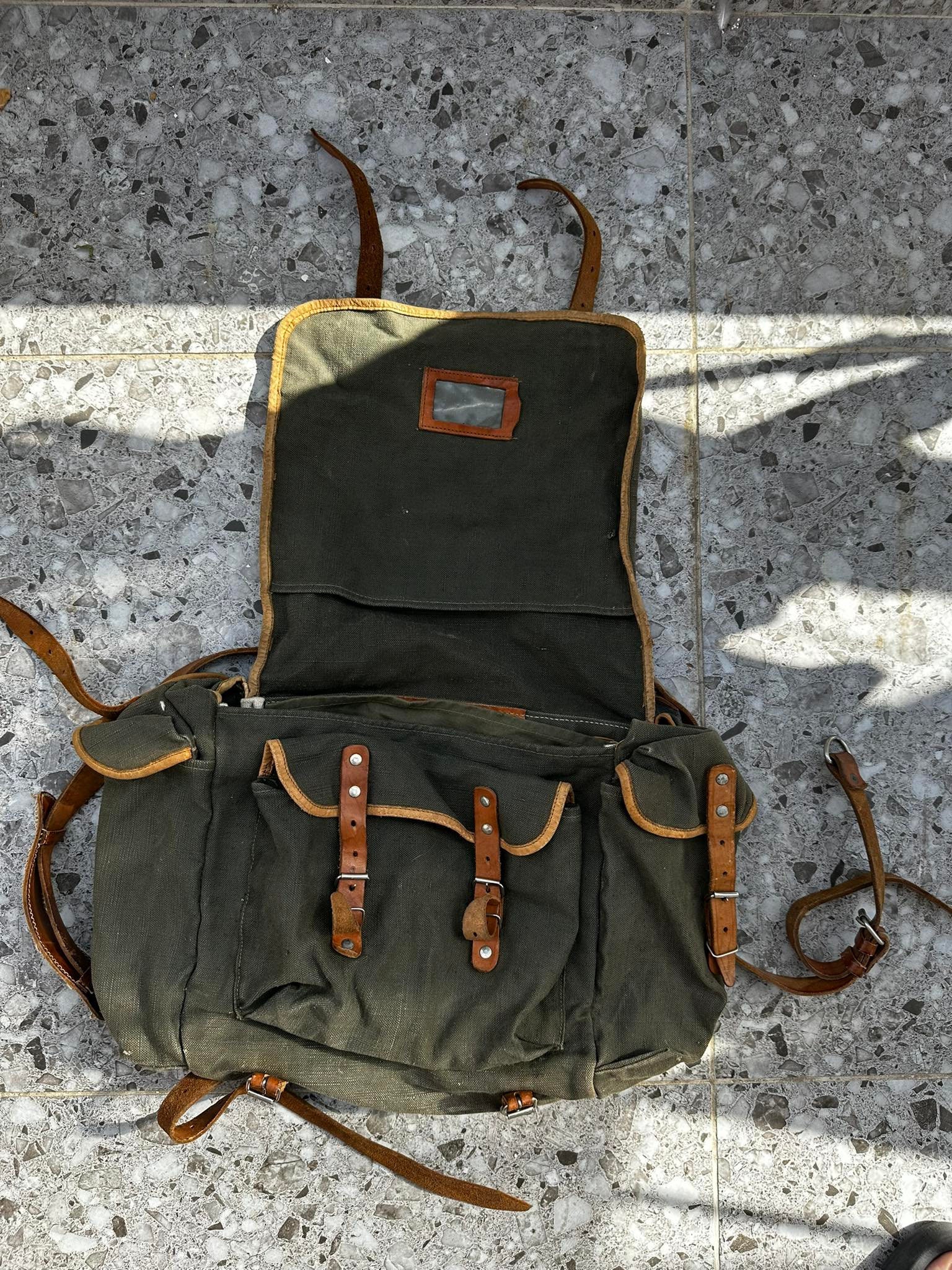 Military Tactical Canvas Backpack Rucksack 35L —