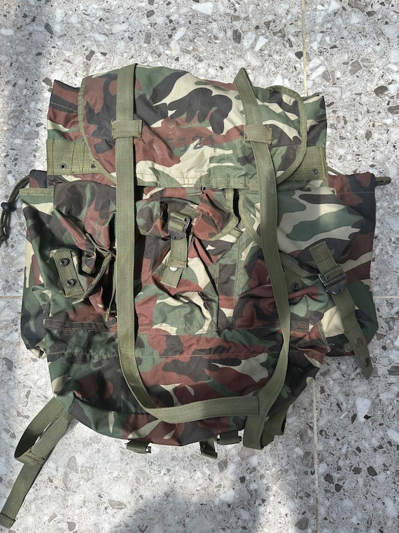 Genuine Military Bag Haversack Backpack Vintage Army Nato Army