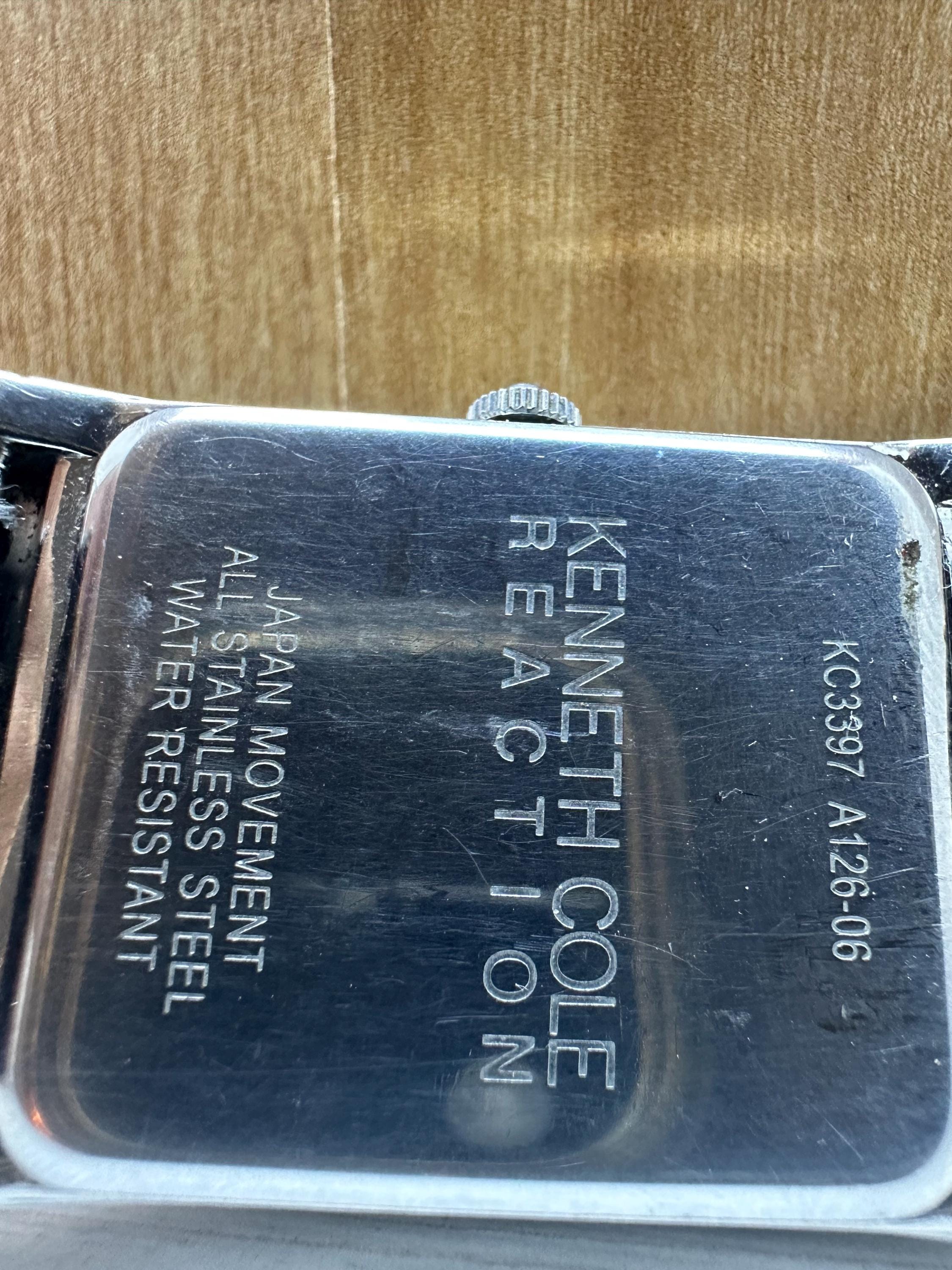 Wrist Watch Kenneth Cole Reaction Designer Japan Movement Miyota 