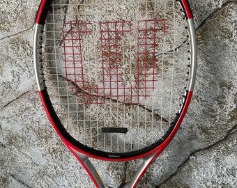 Professional Tennis Racquet Wilson Six One Comp Titanium 98 sq inches New Grip 4 1/4 L2