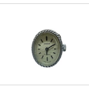 Äkta vintage sällsynt klocka ring Chaika Sovjetunionen mekanisk schweizisk tillverkad kvinna damer unik original 100% samlarobjekt fantastisk fingerring