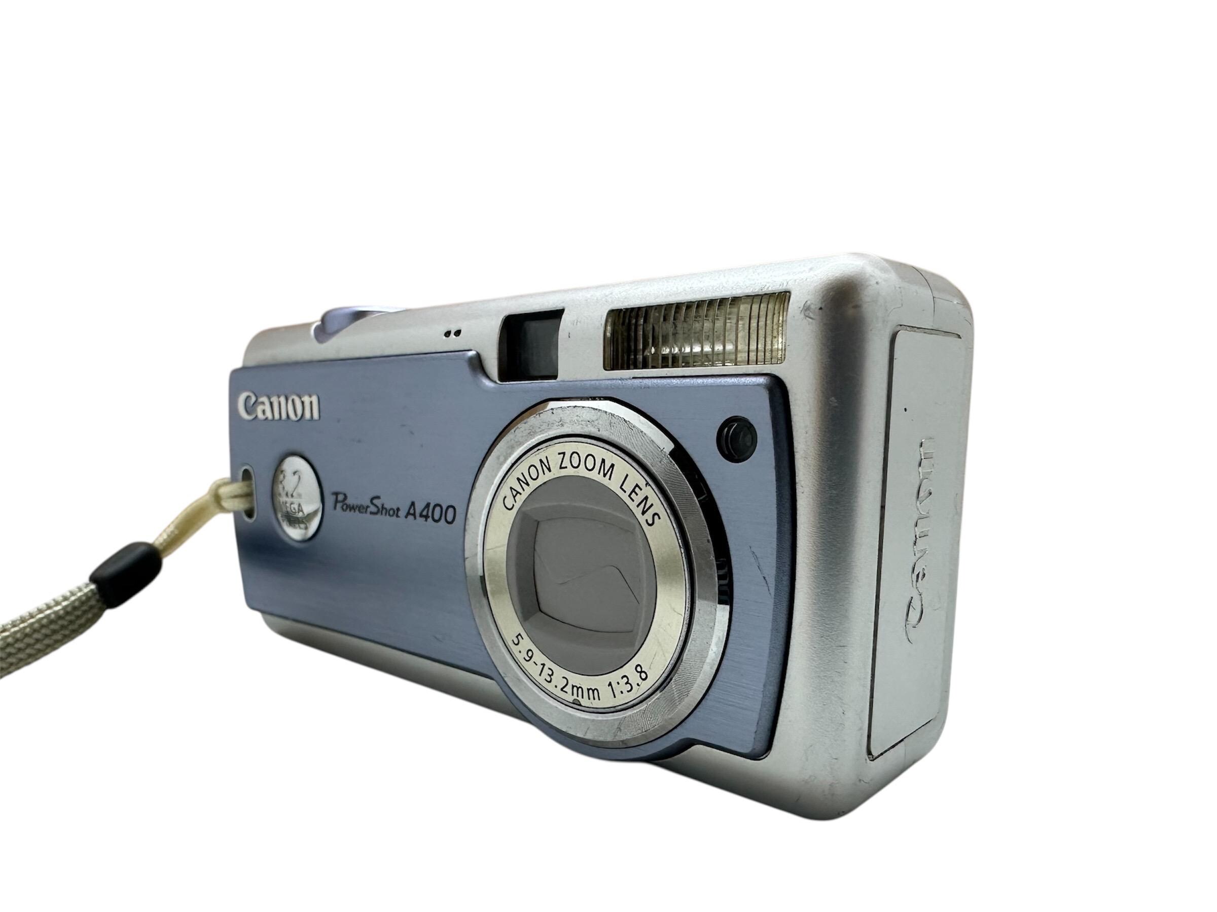 【E2065】 Canon Powershot A400 ブルー キャノン Canon Powershot A400 Sky Blue Digital Camera Ultracompact 3.2 MP