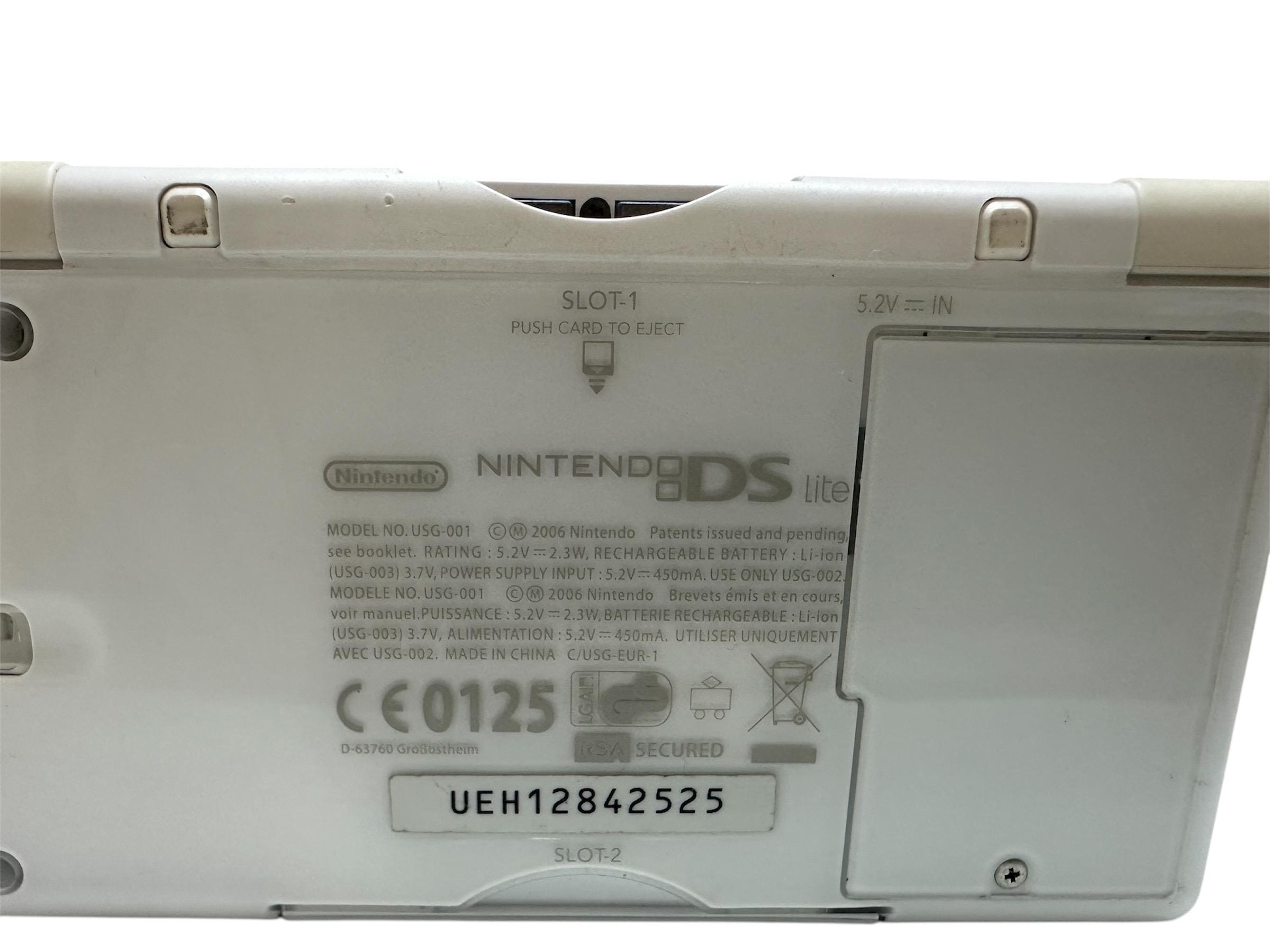 Handheld Game Nintendo DS Lite Console Game Boy White Touch Screen
