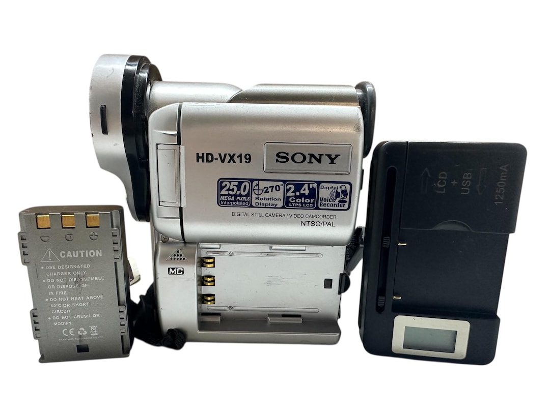 Vintage Sony Hd-vx19 Camcorder Video Digital Camera 25mp 32