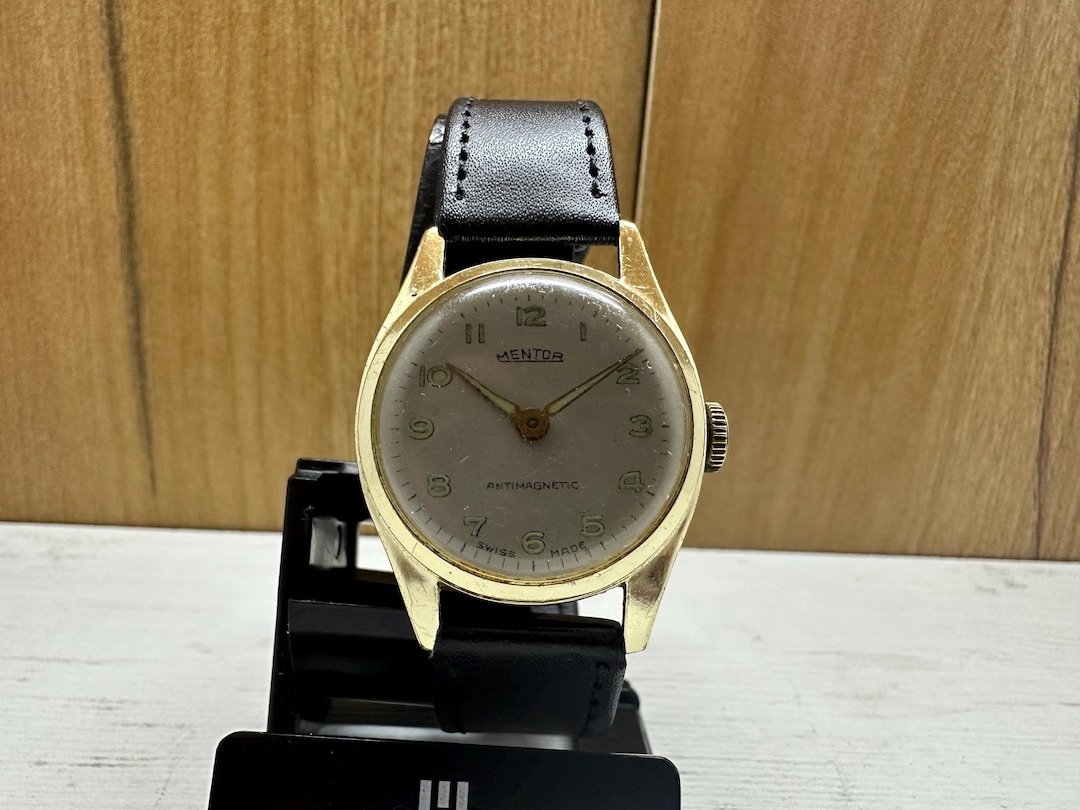 Vintage Unique Rare Mentor Swiss Made Mechanical Watch