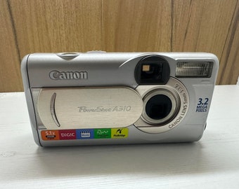 Canon PowerShot A310 Digital Camera UltraCompact 3.2MP 5.1x digital zoom Optical VGA movie mode