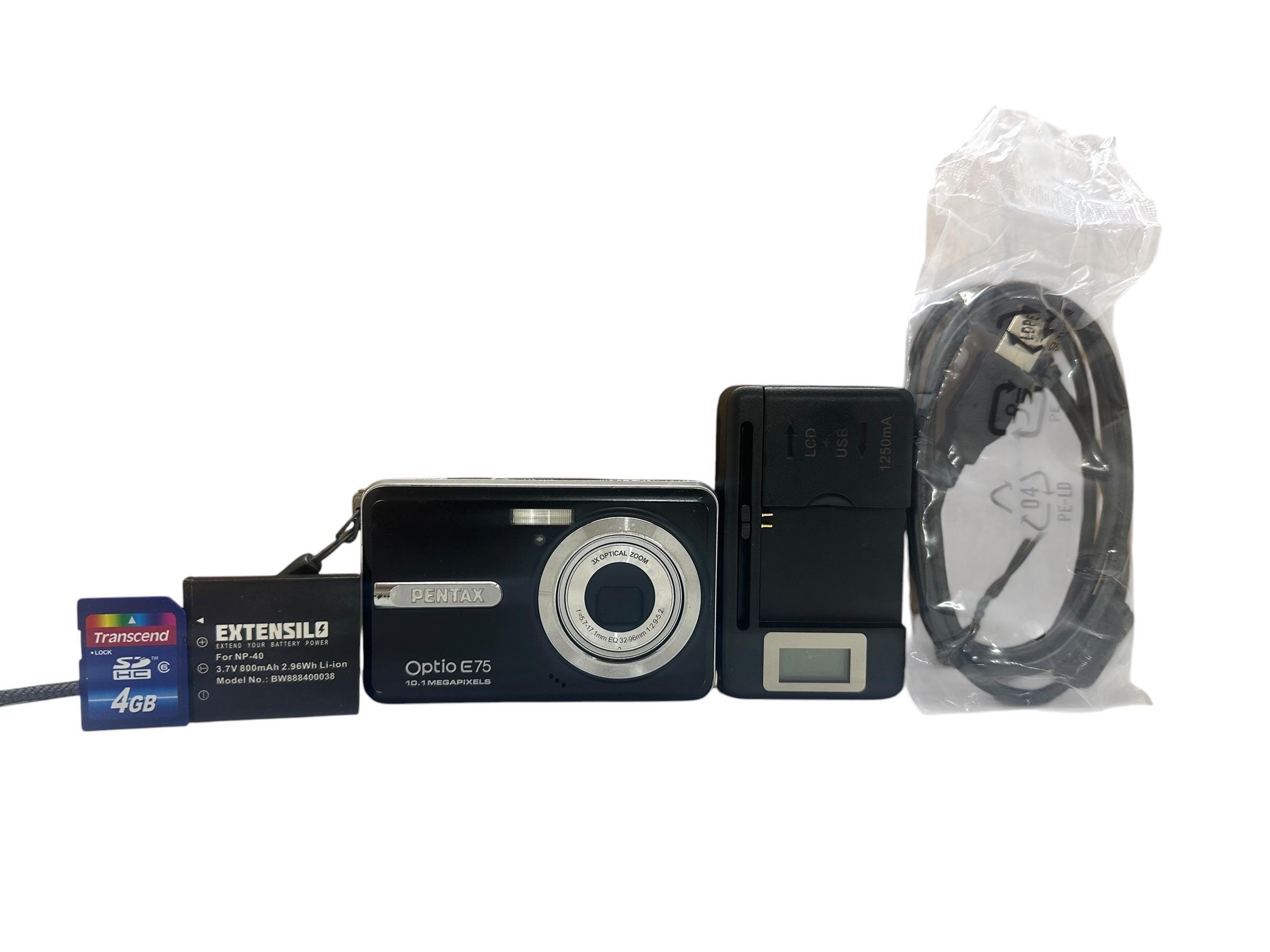 E75 Optio Pentax | eBay Black Untested - Digital Camera Yahoo