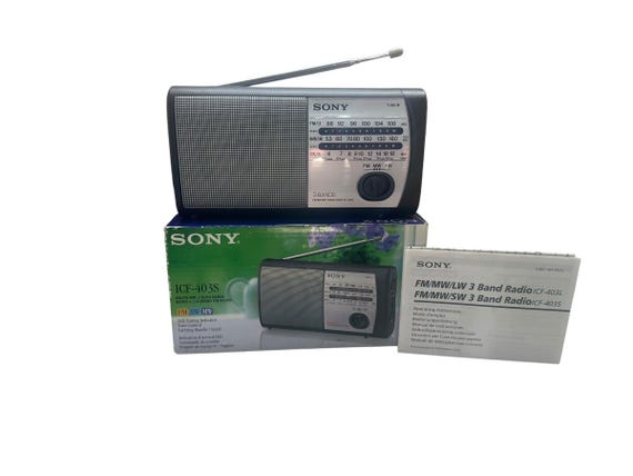 Vintage Rare Unique Sony Japan FM Sw Mw Radio Icf-403s Stereo